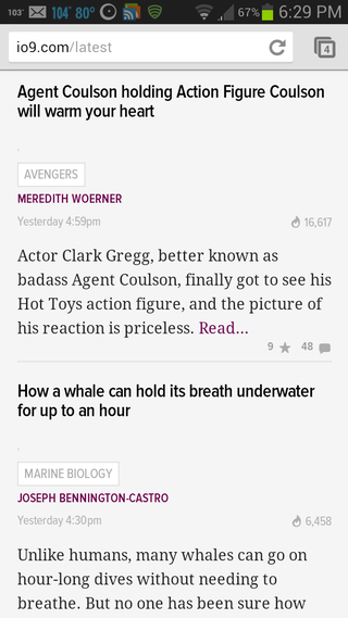 Illustration for article titled Bug or by design? Gawker mobile and missing header photos